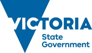 Victoria State Gov logo PMS 2945 rgb